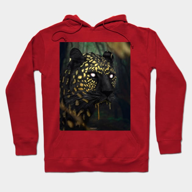 Golden cheetah Hoodie by sidomatic